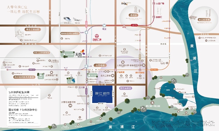 华润置地映江润府交通图