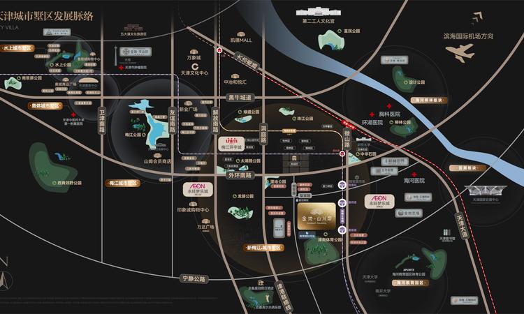 金地山川印交通图