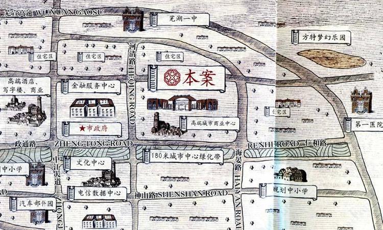 大观花园交通图