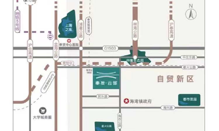 奉发云邸交通图