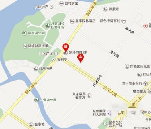 湖海假日交通图
