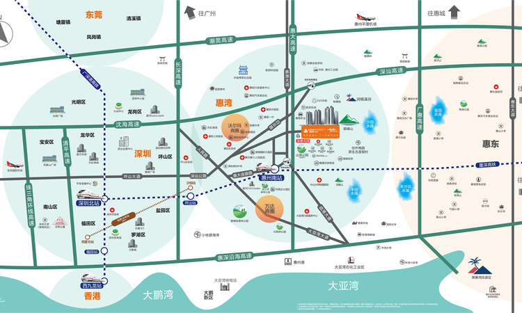 惠阳雅居乐花园交通图