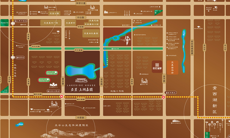亚星上湖嘉园交通图