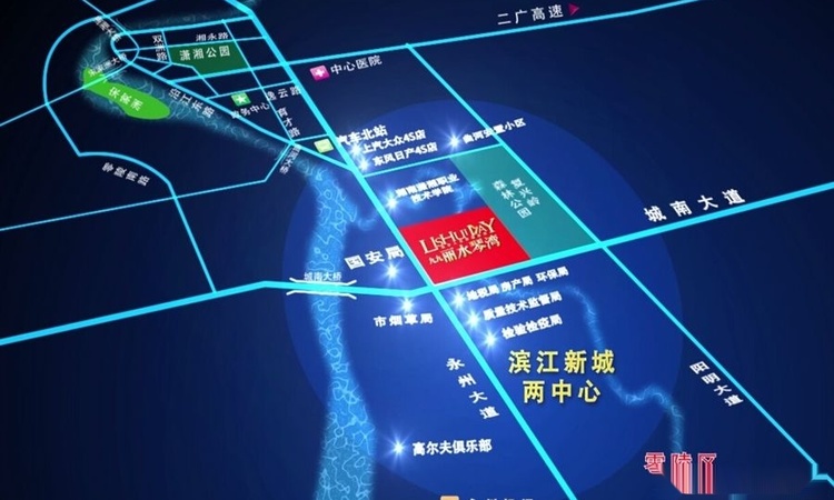 丽水琴湾交通图