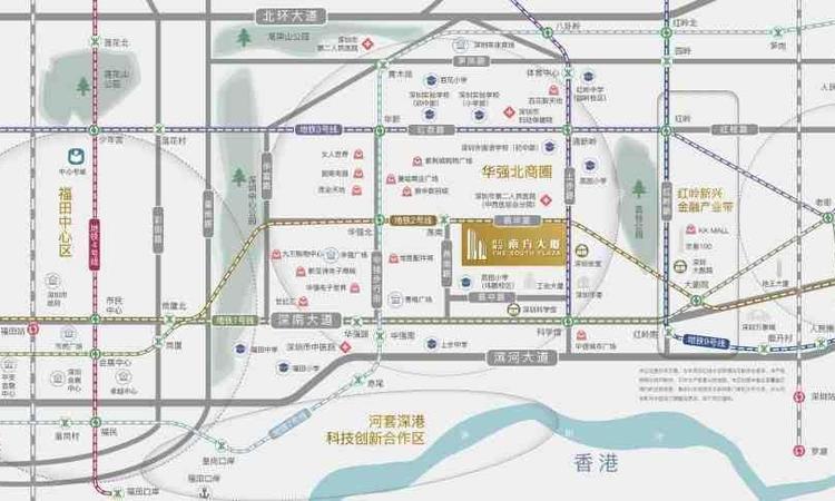  滨江爱义南方大厦交通图