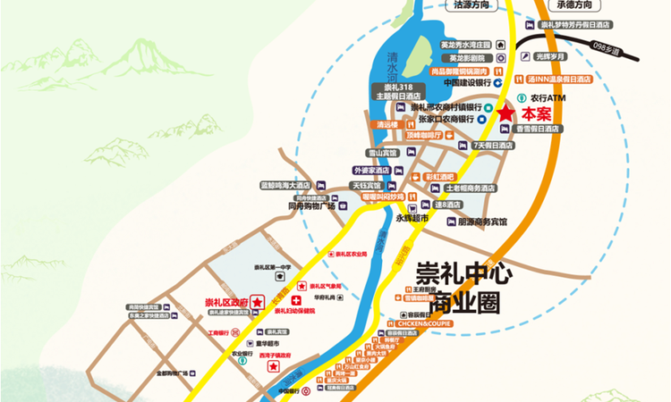 泊心湾交通图