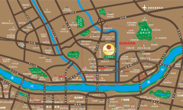 温商·金城北岸交通图