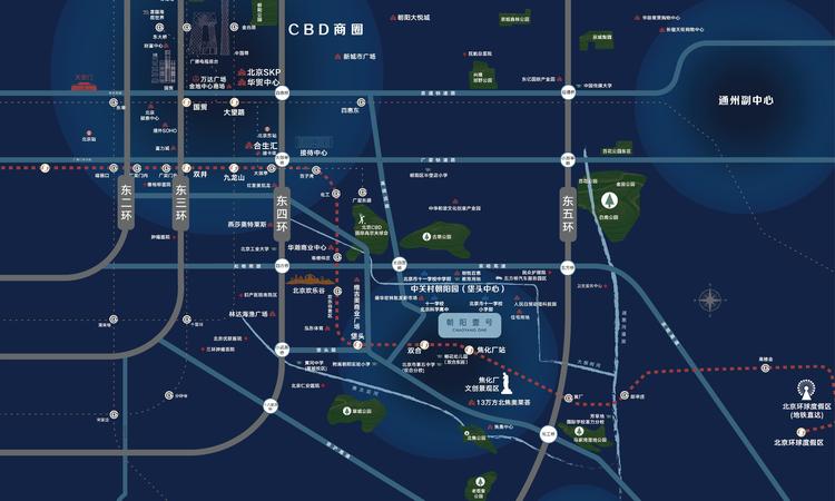 朝阳壹号交通图