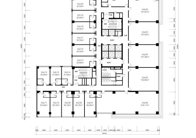 鸿昇广场楼层平面图