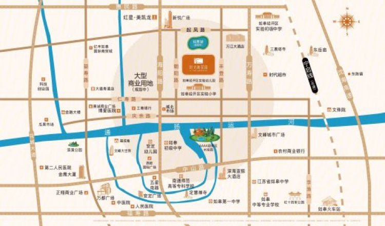 时光映花园交通图