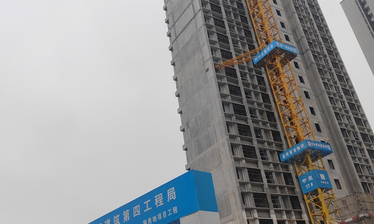 中建·映花悦府施工进度图