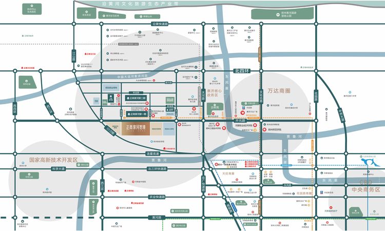 正商家河宽境交通图