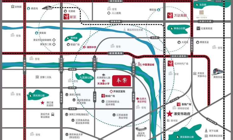 绿地春晓交通图