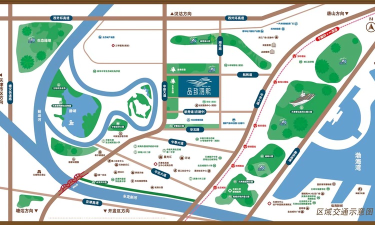 滨旅·品致鸿熙周边配套图