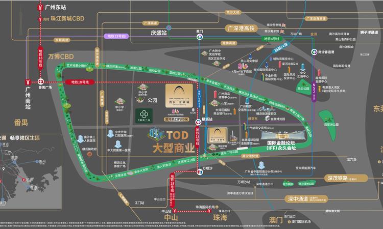 能建·湾区金融城交通图