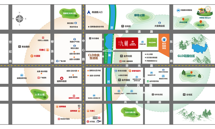 金晟·丽水九樾交通图