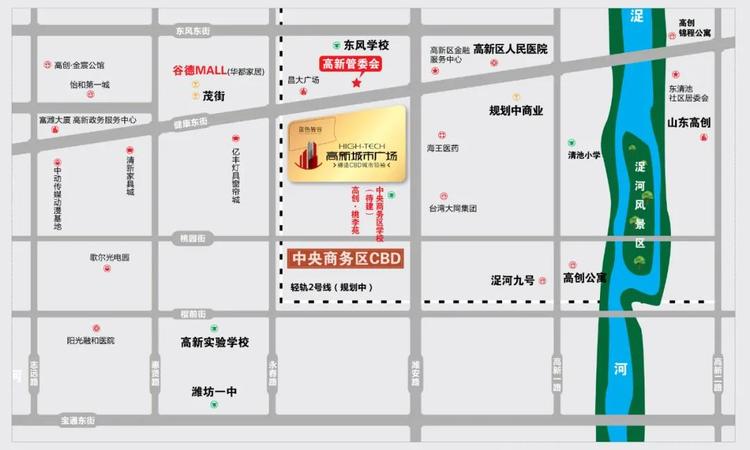 高创桃李苑交通图