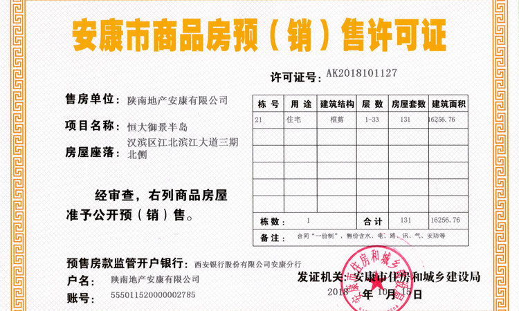 安康恒大御景半岛周边配套图