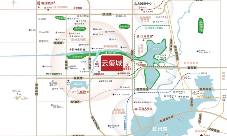 天一仁和·云玺城交通图