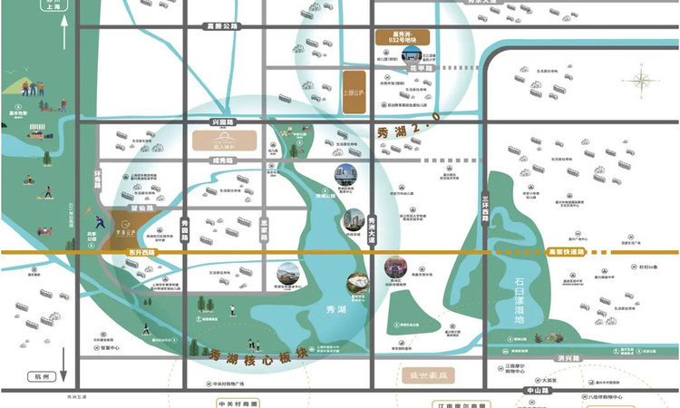 上湖云庐交通图