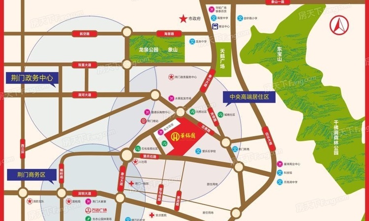 华铭园交通图