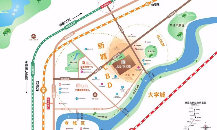 龙光玖云臺交通图