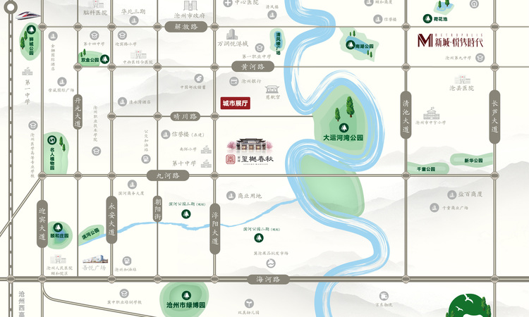 新城·玺樾春秋交通图