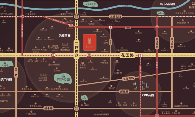 四建美林丽景交通图