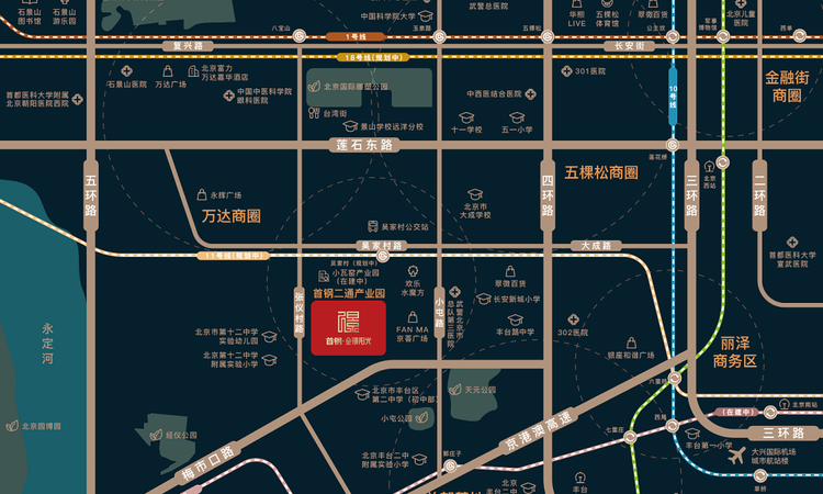 首钢金璟阳光交通图