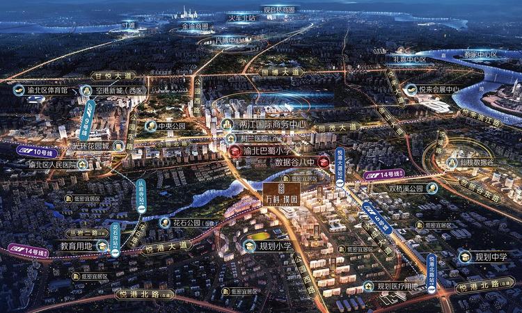 万科璞园三期交通图