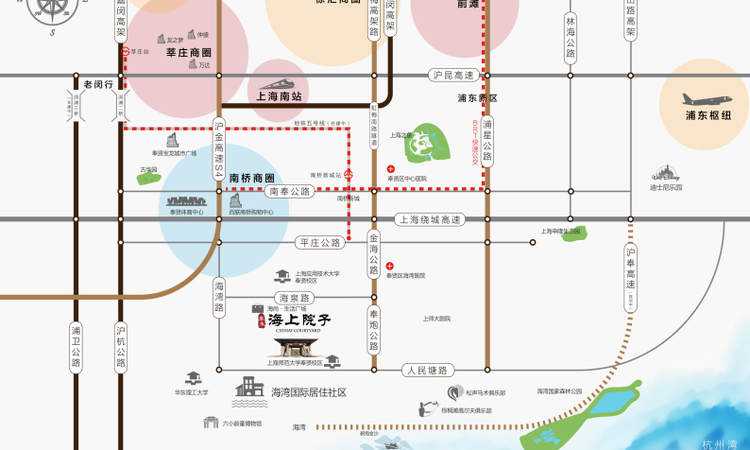 海上院子交通图