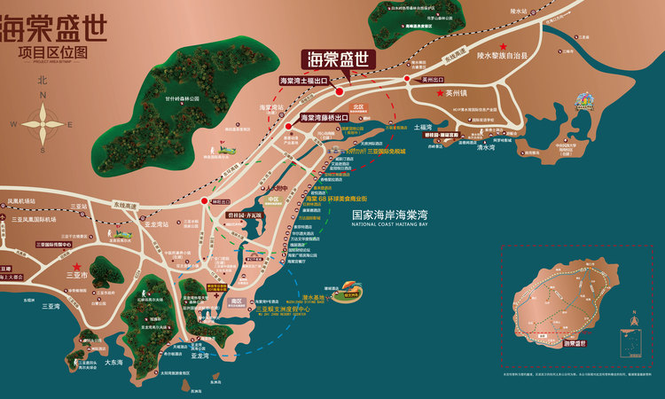 海棠盛世交通图