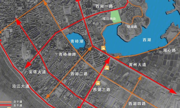 御墅湾交通图