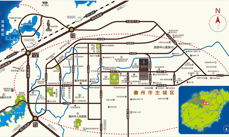 御景龙庭二期·壹悦府交通图