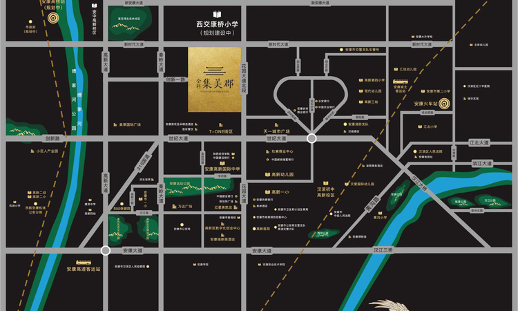 金科集美郡交通图