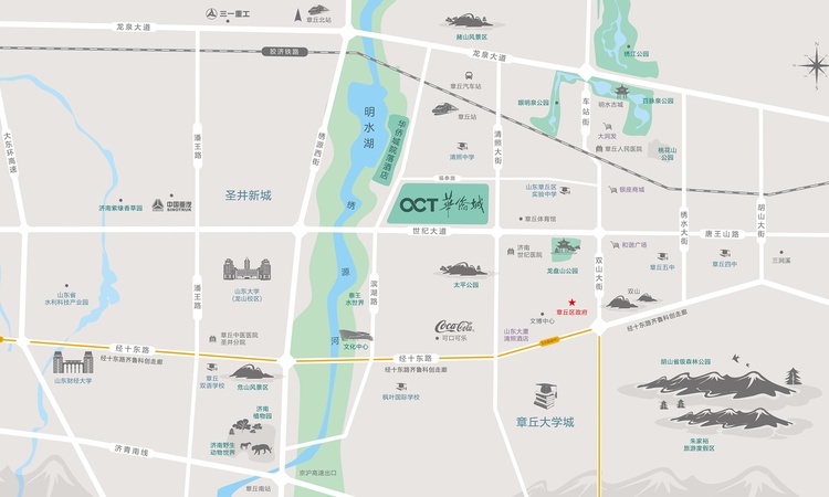 华侨城纯水岸交通图