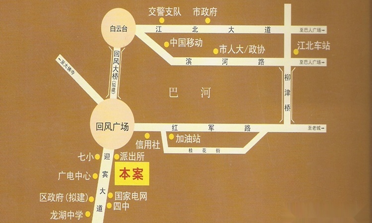 滨江华府交通图