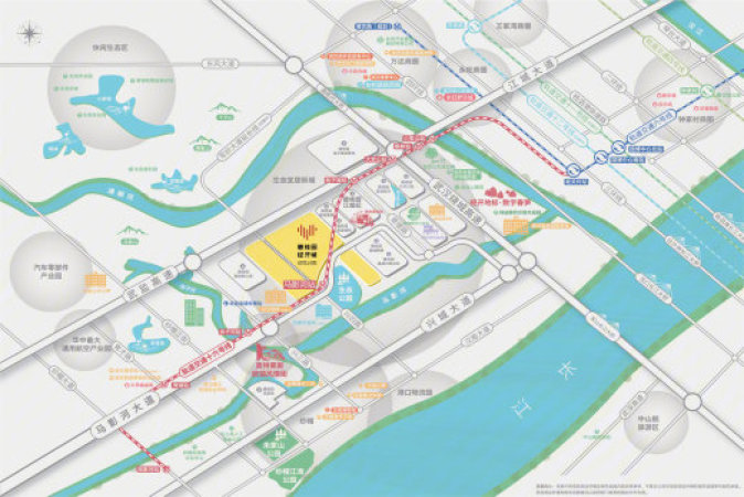 碧桂园经开城交通图