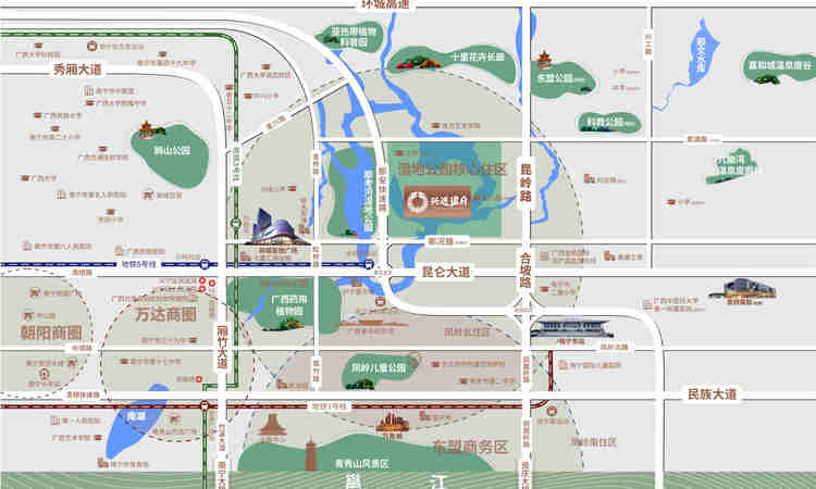 兴进珺府交通图