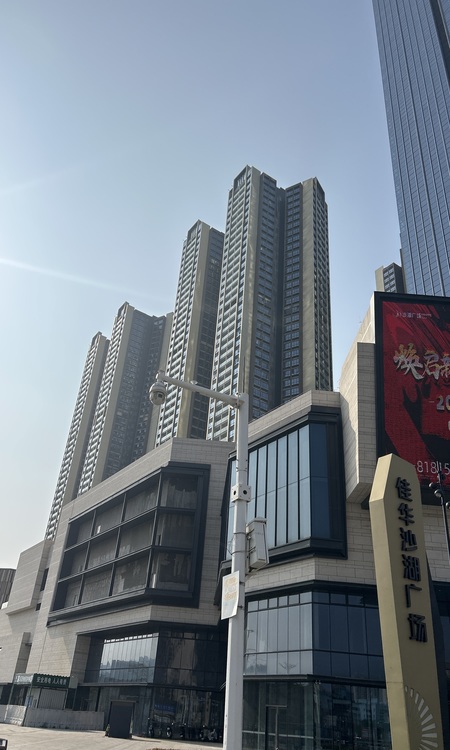 佳华沙湖广场施工进度图