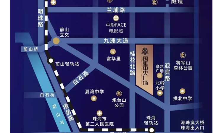 国维中央广场周边配套图