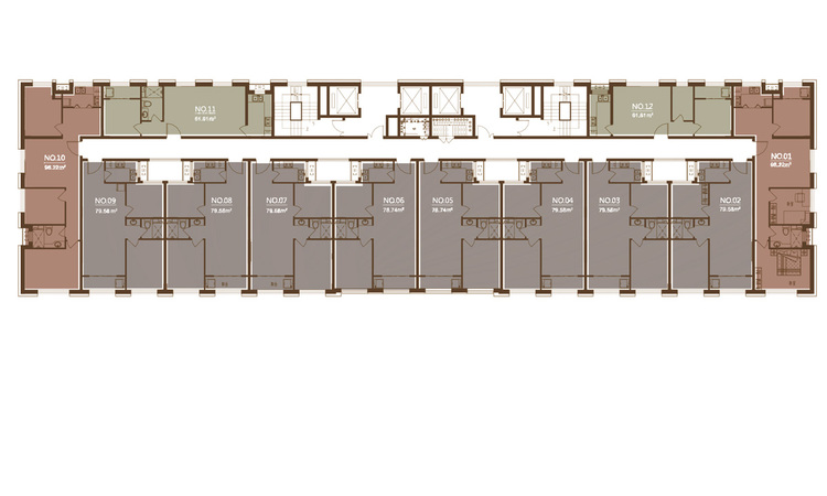 中山尚郡楼层平面图