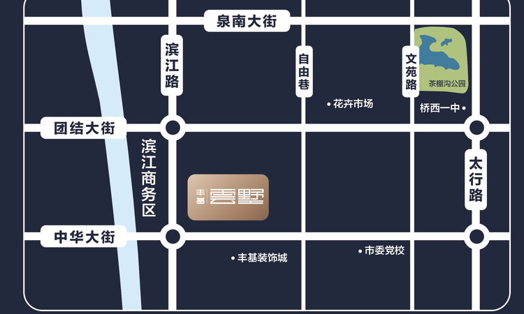 丰基云墅交通图