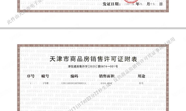 滨湾万科城楼盘证照