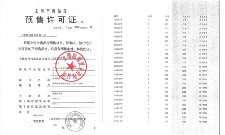金融街金悦府楼盘证照