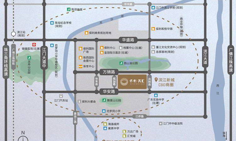 保利天汇交通图