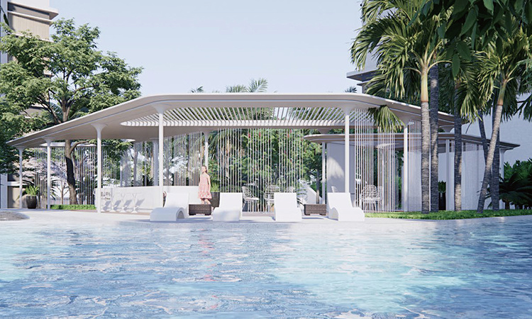 都会四季实景图