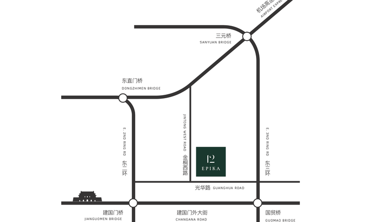 金桐拾贰交通图