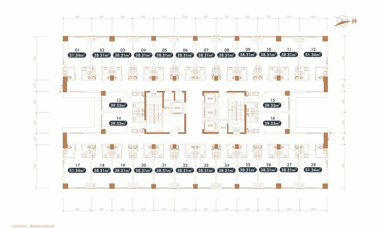 荣盛汇金广场楼层平面图