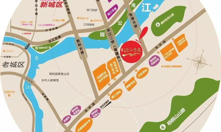 星光·源江学苑交通图